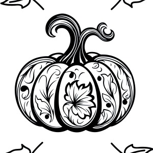 design coloriage d automne gratuit archzine citrouille feuilles