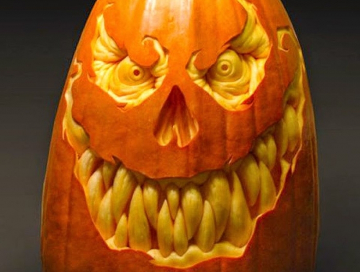 dessin d halloween qui fait peur créer d une citrouille un visage effrayant