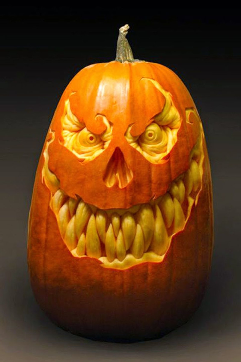 dessin d halloween qui fait peur créer d une citrouille un visage effrayant