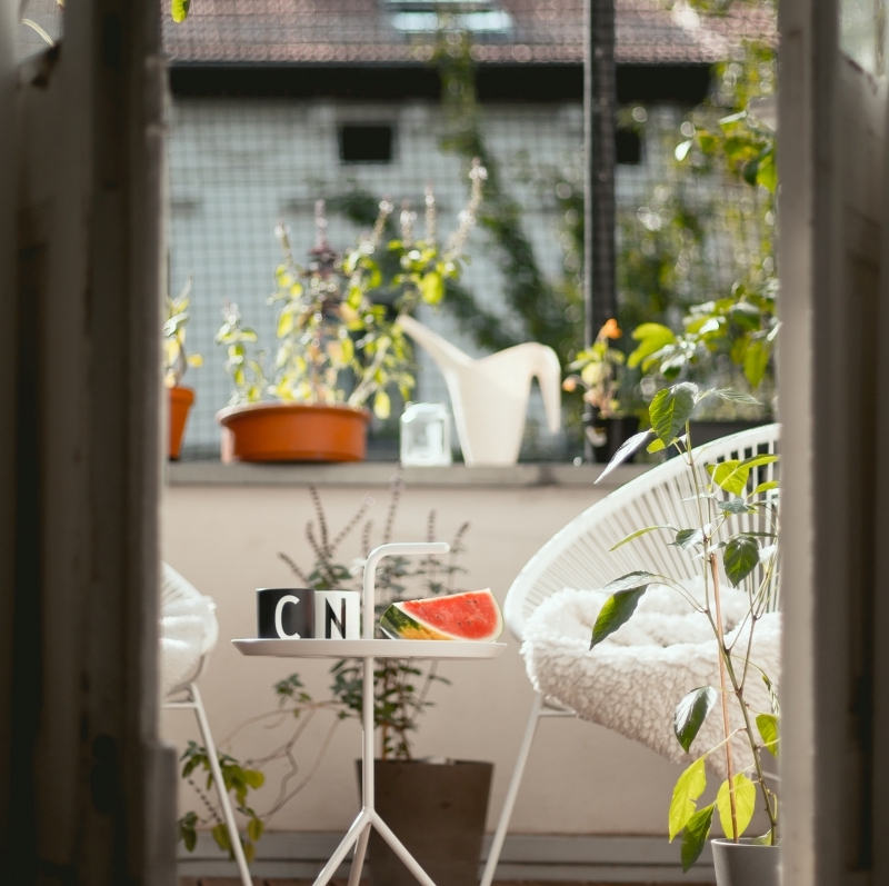 décoration petit balcon avec plantes idée jardin potager urbain