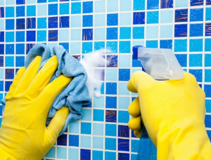 moisissure dans salle de bain a enlever avec des produits efficaces non toxiques
