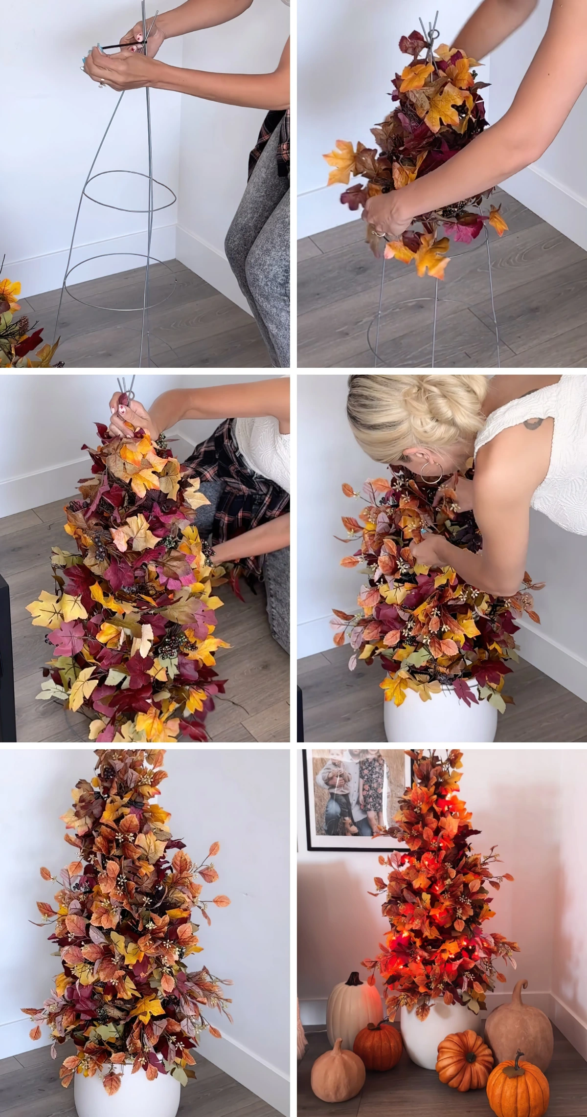 cadeau pour sa meilleure amie diy arbre guirlandes feuilles fausses automne