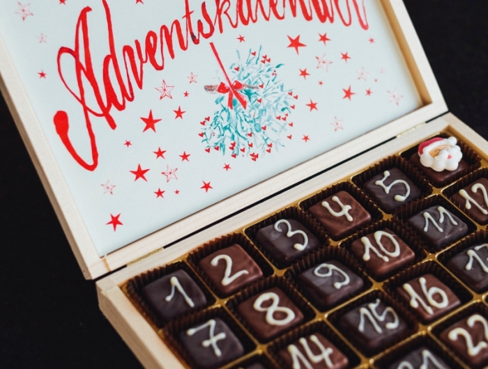 calendrier de l avent bonbon boîte chocolat surprise noel