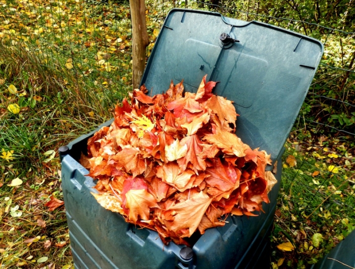 comment faire un compost nourrir le composteur de feuilles mortes