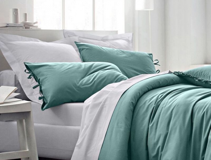 linge de lit coton de percale idée comment choisir le linge maison