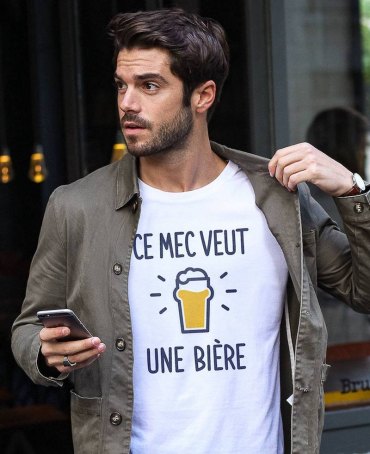 t shirt homme personnalisé rigolo comme idée de cadeau homme original