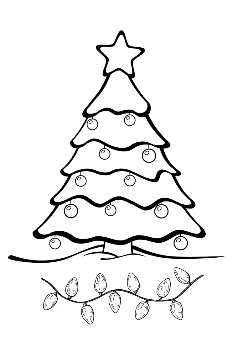 coloriage noel a imprimer image de sapin