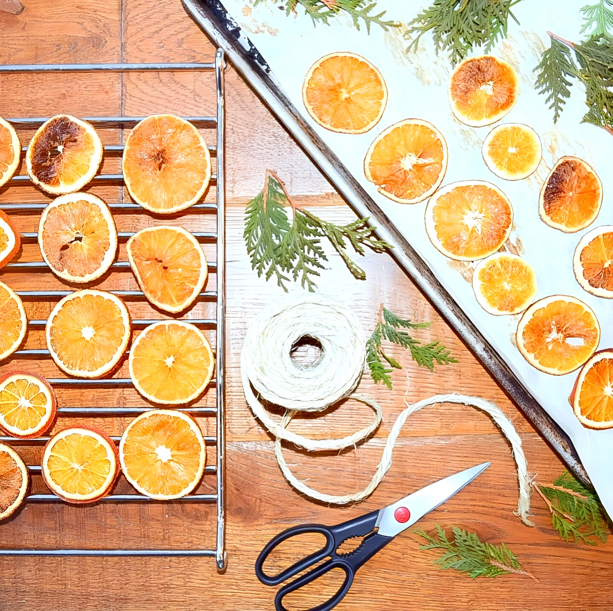 comment faire des guirlandes d orange sechees