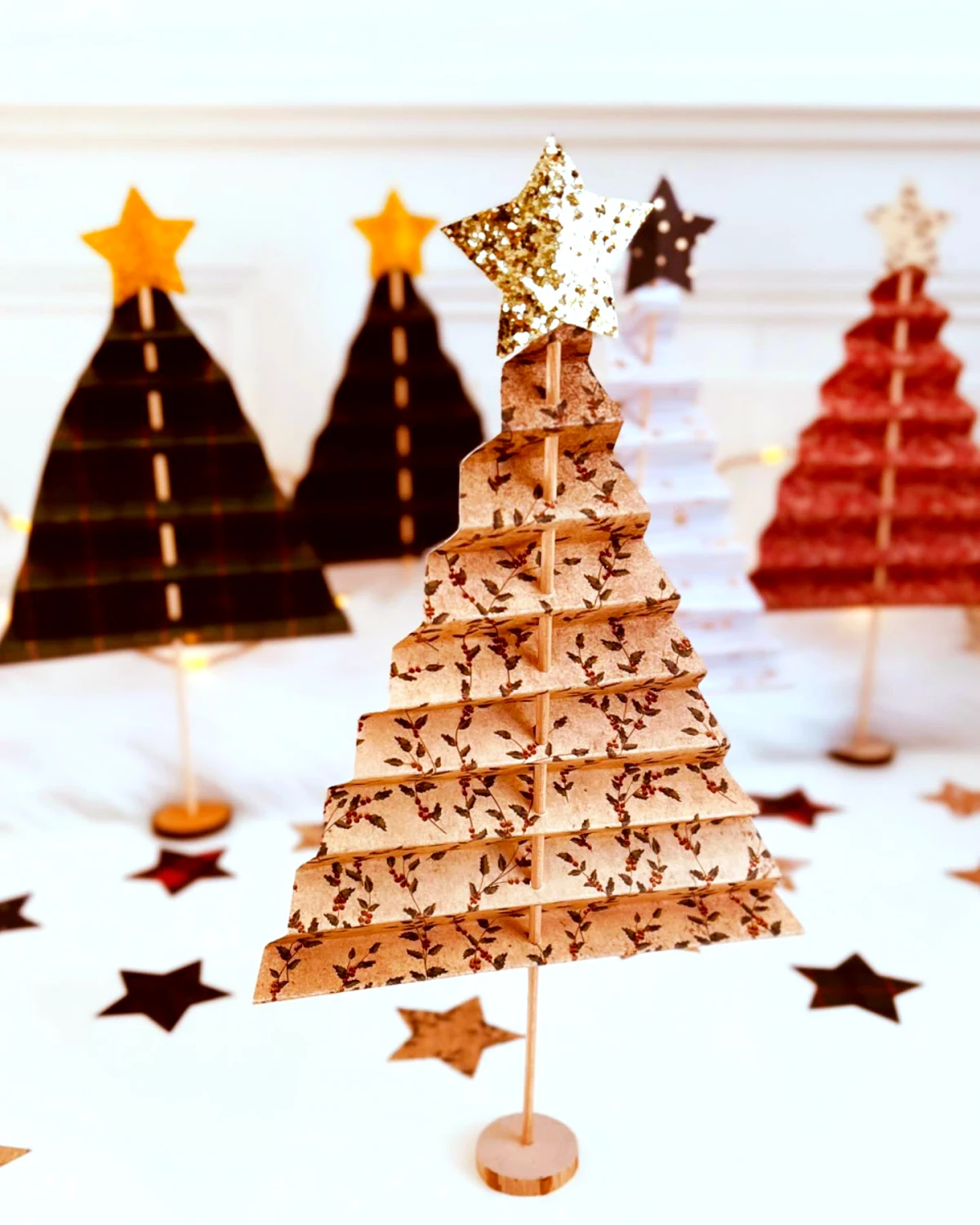 comment faire des sapins en papier decoration maison pour noel