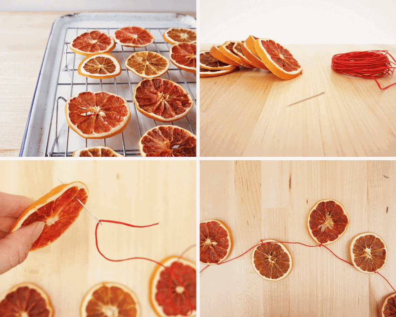 décoration de noel fait maison tutoriel comment sécher orange