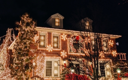 décoration festive lumières maison façade noel idée éclairage led