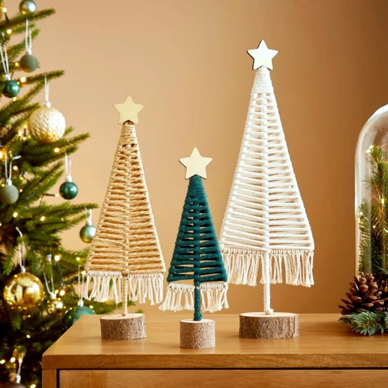 idee de deco de noel mini sapins a fabriquer vous meme