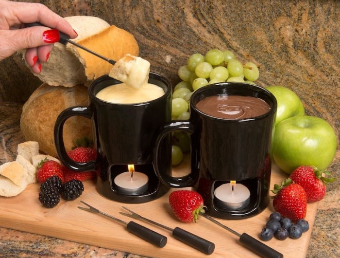 mugs pour fondue raclette avec bougie cadeau drole utile
