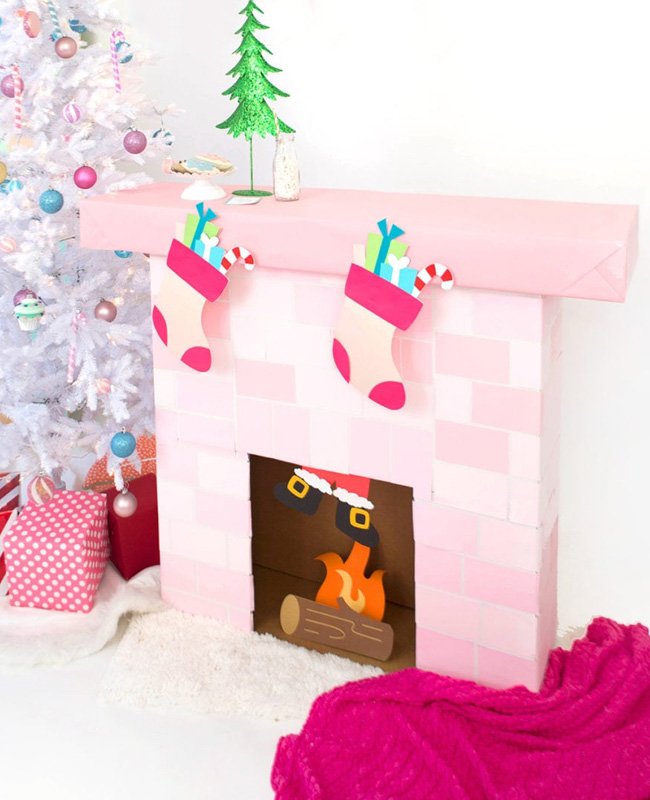 DIY une fausse cheminée pour Noël - Lili in wonderland