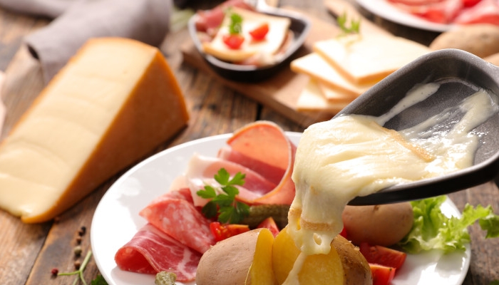 raclette cheese melted