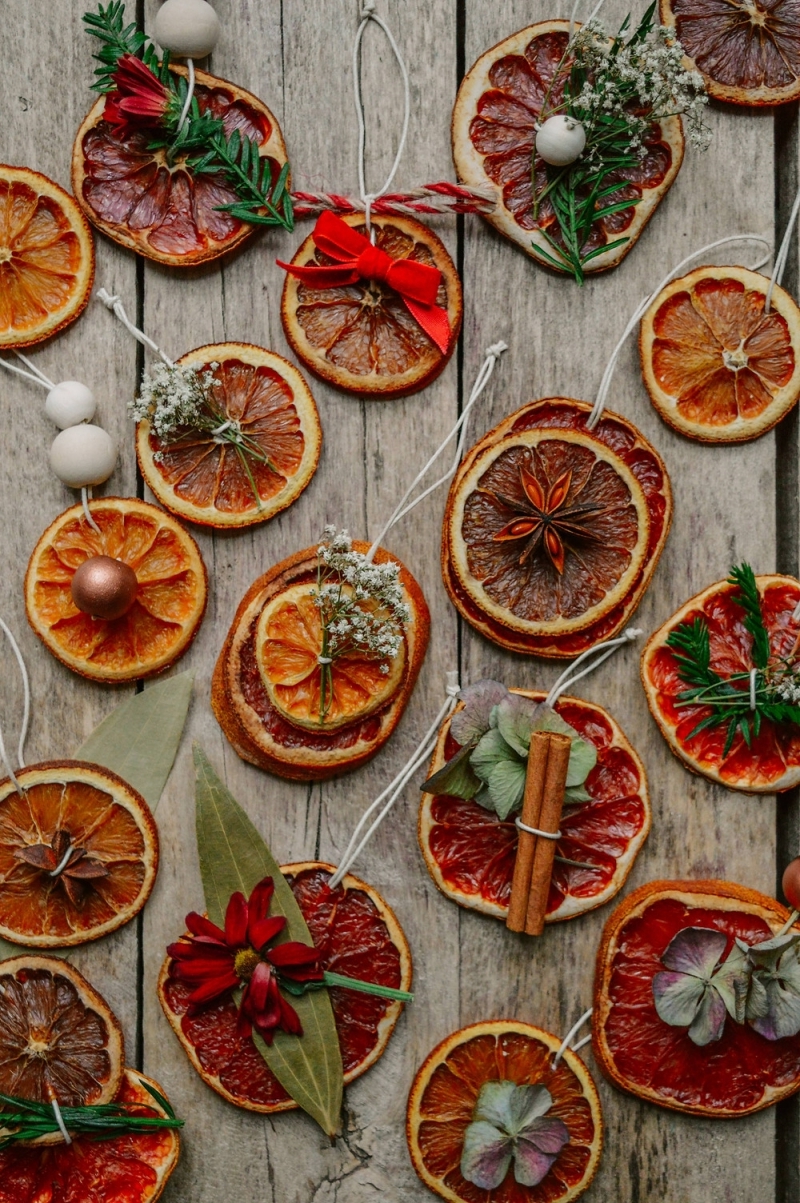 rondelles agrumes pamplemousse orange décoration de noel fait maison