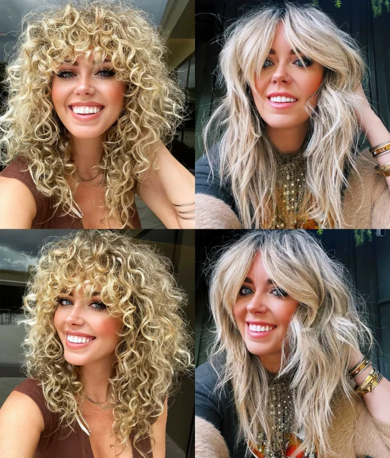 4 idees de coiffure avec frange abrdot femme blonde