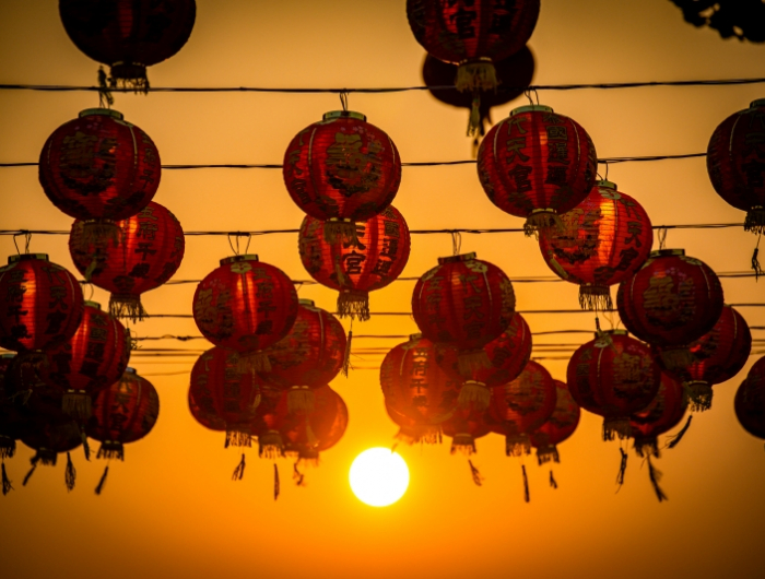 année 2022 signe chinois lanterne fete symbole célébration