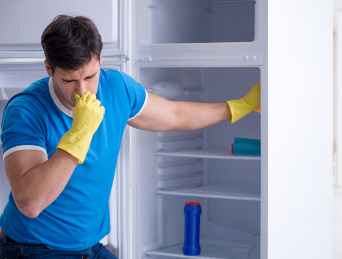 anti odeur frigo placer du bicarbonate de soude ou un citron pour eliminer les odeurs
