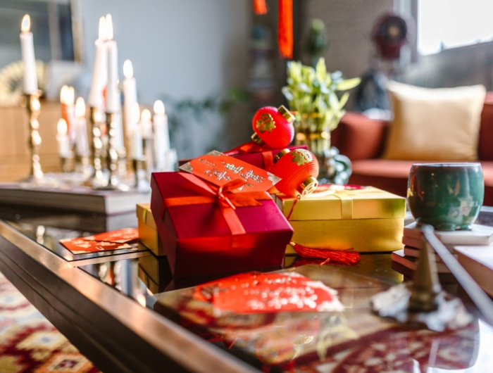 date nouvel an chinois 2022 décoration traditionnelle papier rouge