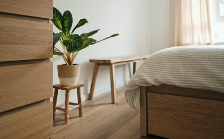design intérieur tendances déco matériaux naturels mobilier en bois chambre