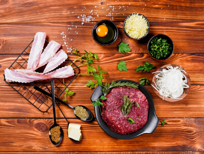 ingrédients épices recette meatloaf facile persil et oignon