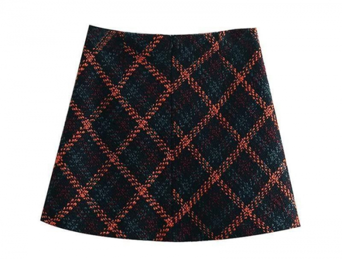 jupe vintage carreaux la boutique du vintage mini jupe écossais