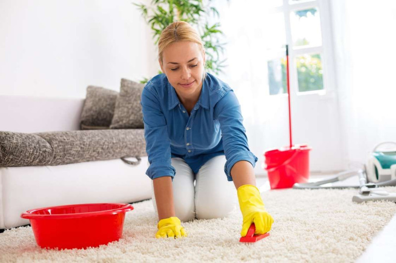 nettoyer un tapis a l aide de produits naturels et efficaces solution fait maison