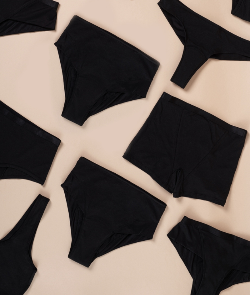 tendance lingerie pour femme culotte menstruelle noire