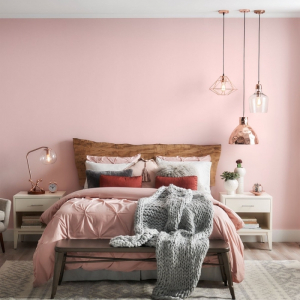 Rafraîchir les murs de son foyer à l'aide de la couleur tendance rose poudré