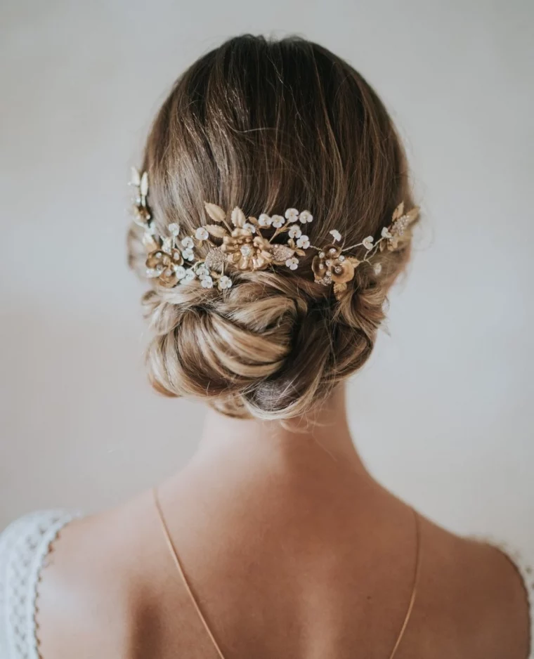 coiffure mariage tresse couronne