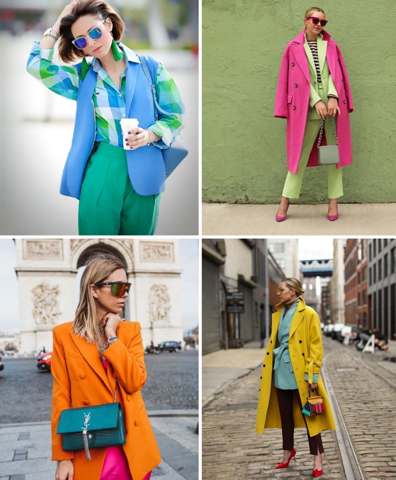 color block association couleur printemps 2022 tendance mode femme