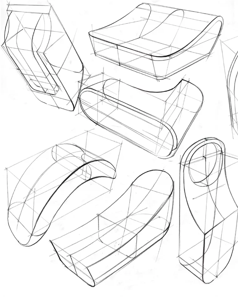 formes geometriques simples construction contours lignes architecture esquisse