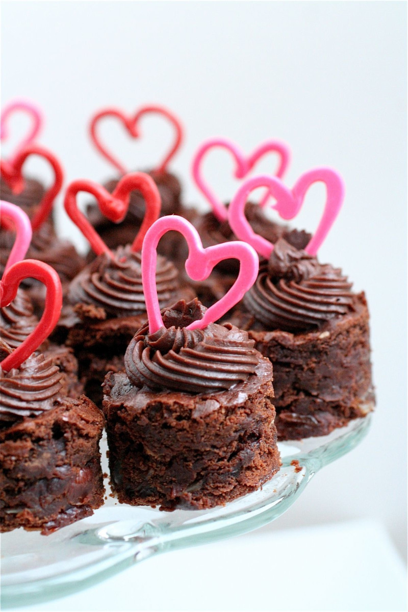 idee apero dinatoire sucré cupcakes au chocolat deco coeurs