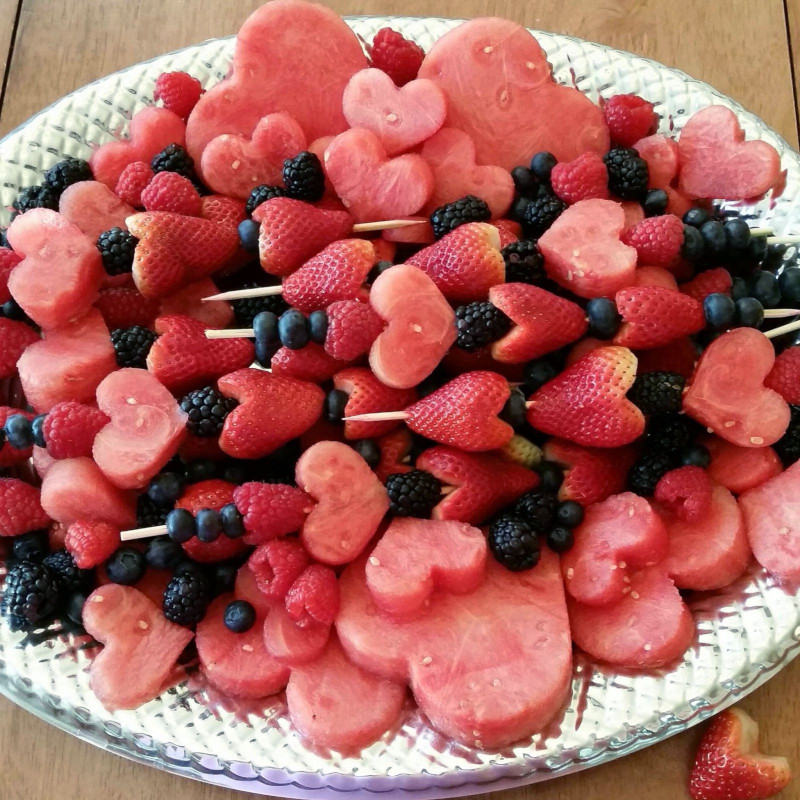 recette apero dinatoire brochettes de fruits pasteque fraise myrtille