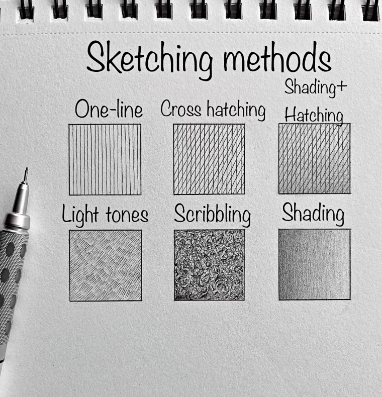 technique de dessin methodes contours ombres hatchurage