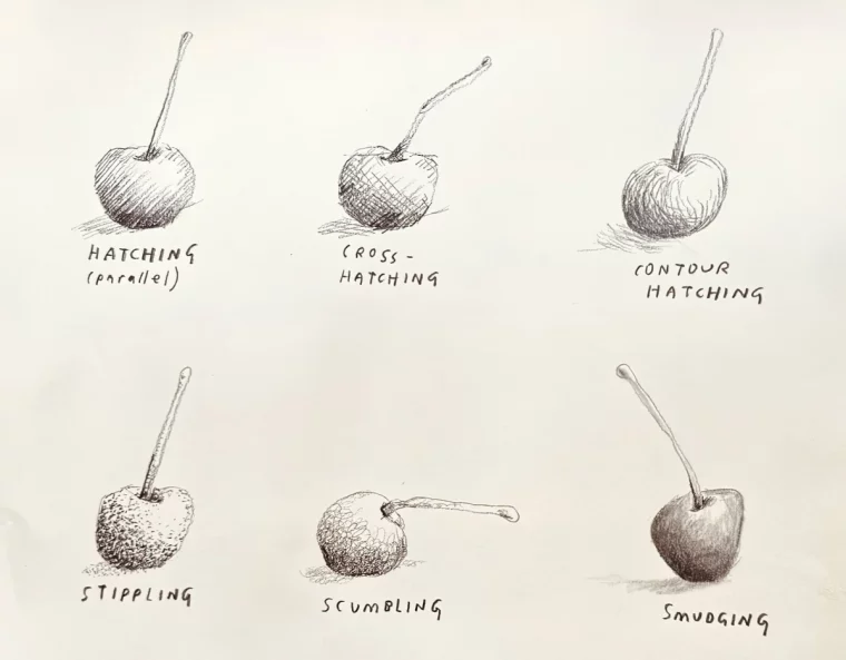 techniques art dessin esquisse methode ombres dimension