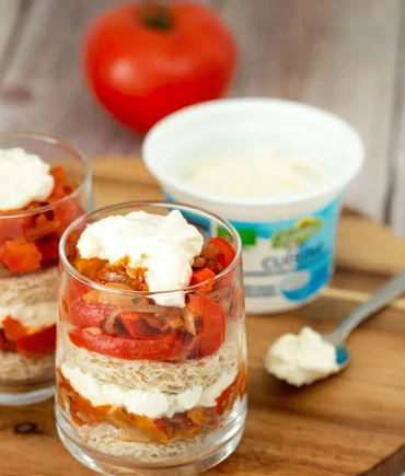 verrine hors d oeuvre facile pain de mie poivron tomates fromage