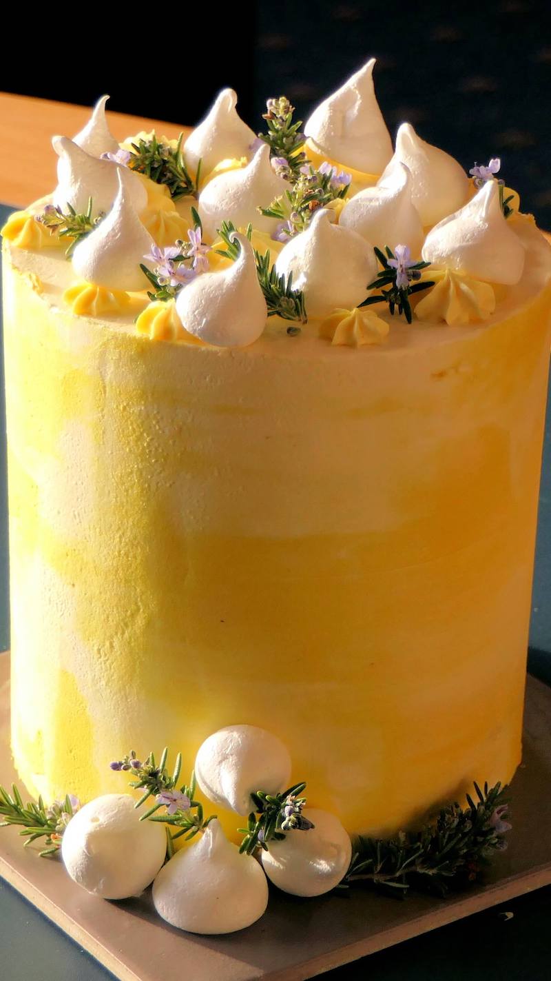 decoration tarte avec meringue suisse ferme idée gateau citron original