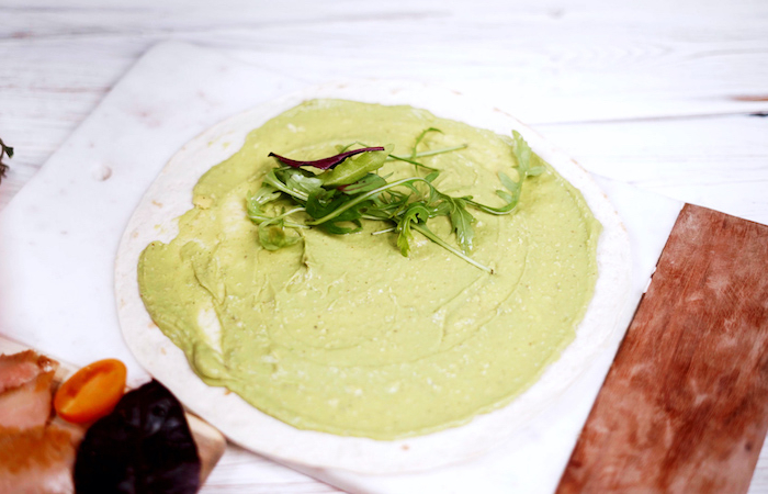 des salades vertes pour wrap apéritif froid simple à faire entrée avec avocat