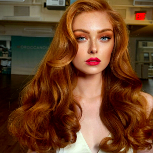 femme rousse couleur de cheveux moderne 2025