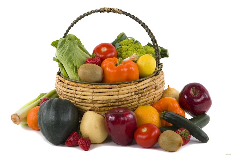 menu perdre du poids fruits et legumes