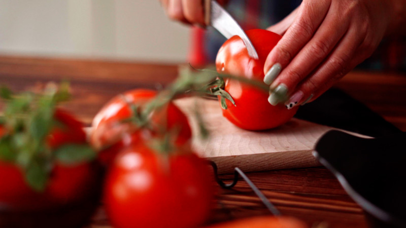 tomates farcies au four sans viande couper les tomates