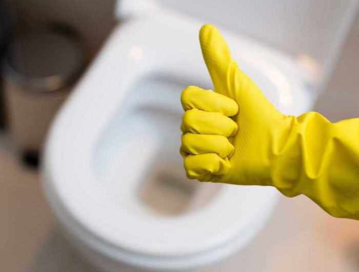 comment detardrer toilette pouce leve en gant jaune