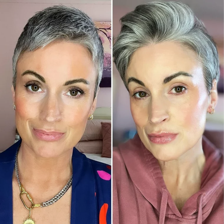 deuc versions coupe courte femme 60 ans cheveux gris
