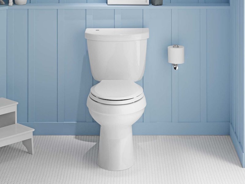 pourquoi le fond des toilettes est noir toilette en bleu