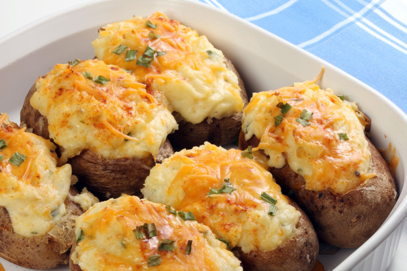 patate douce farcie a la viande de boeuf et mozzarella