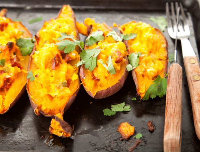 filled sweet potatoes