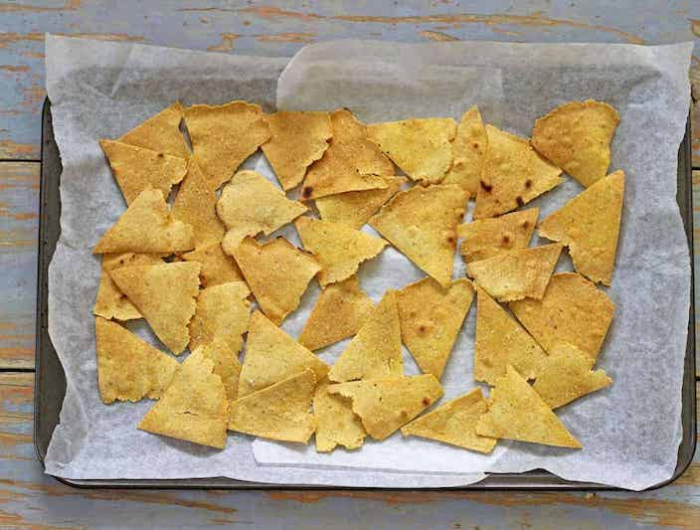 preparation de chips de tortilla maison