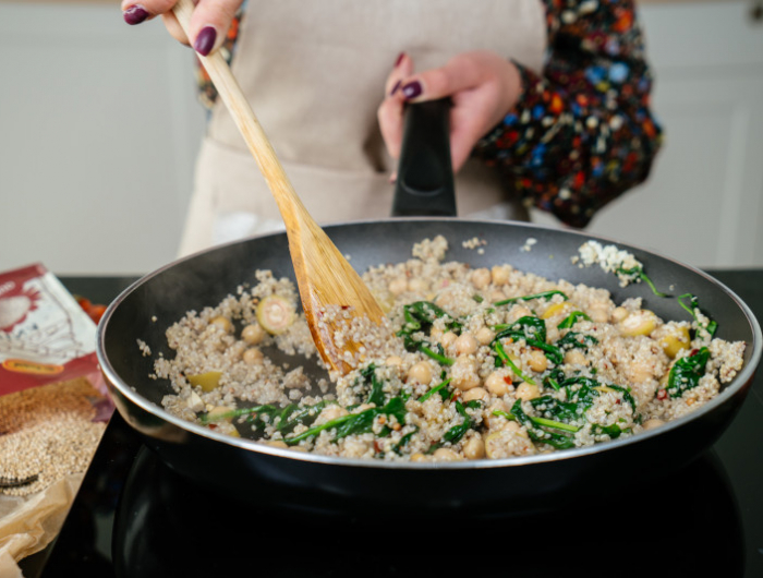 quinoi aux legumes cuits a la poele recette